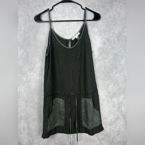 Young‎ Fabulous & Broke YFB Grey Linen Lightweight Denim Ash Mini Dress XS